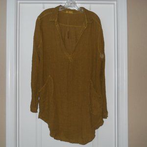 NWT CP Shades Teton Tunic, XL, Crinkle Linen
